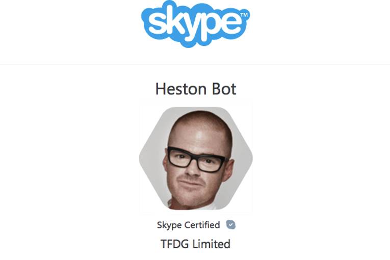 Heston Blumenthal launches Skype bot to help make you a better cook