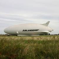 Hybrid Air Vehicles Airlander 10 outside the hangar