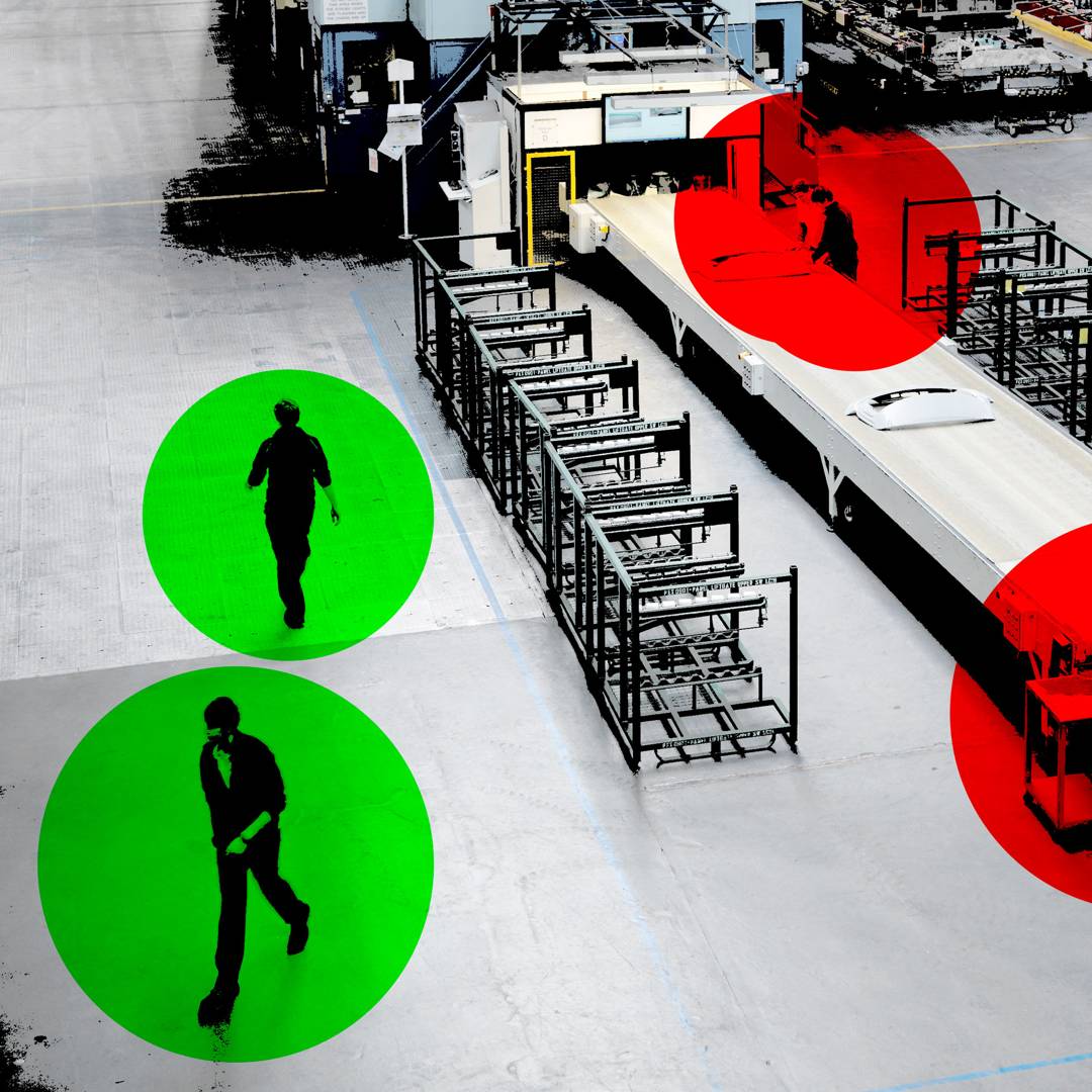 Image: Companies are enforcing their own contact tracing to track employees