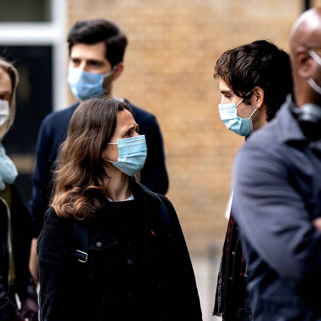 Image: Coronavirus has ruined the great, orderly British queue