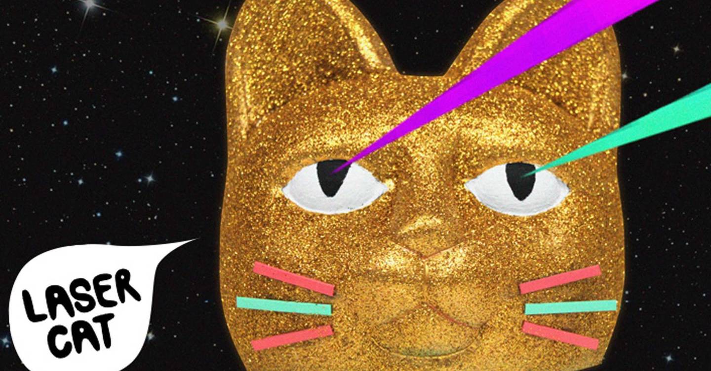 Laser Cat curates artworks, projects them in beams from his eyes | WIRED UK