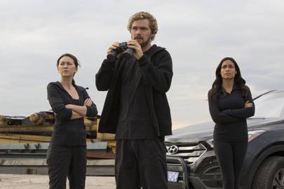 Colleen Wing (Jessica Henwick), Danny Rand, and recurring Marvel supporting character Claire Temple (Rosario Dawson) are the core trio of Iron Fist