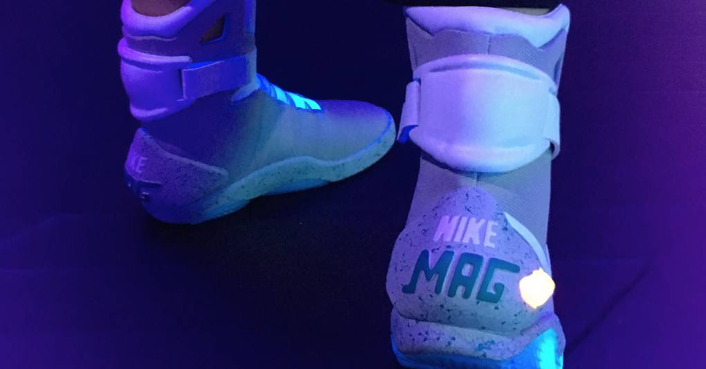 self lacing nike trainers